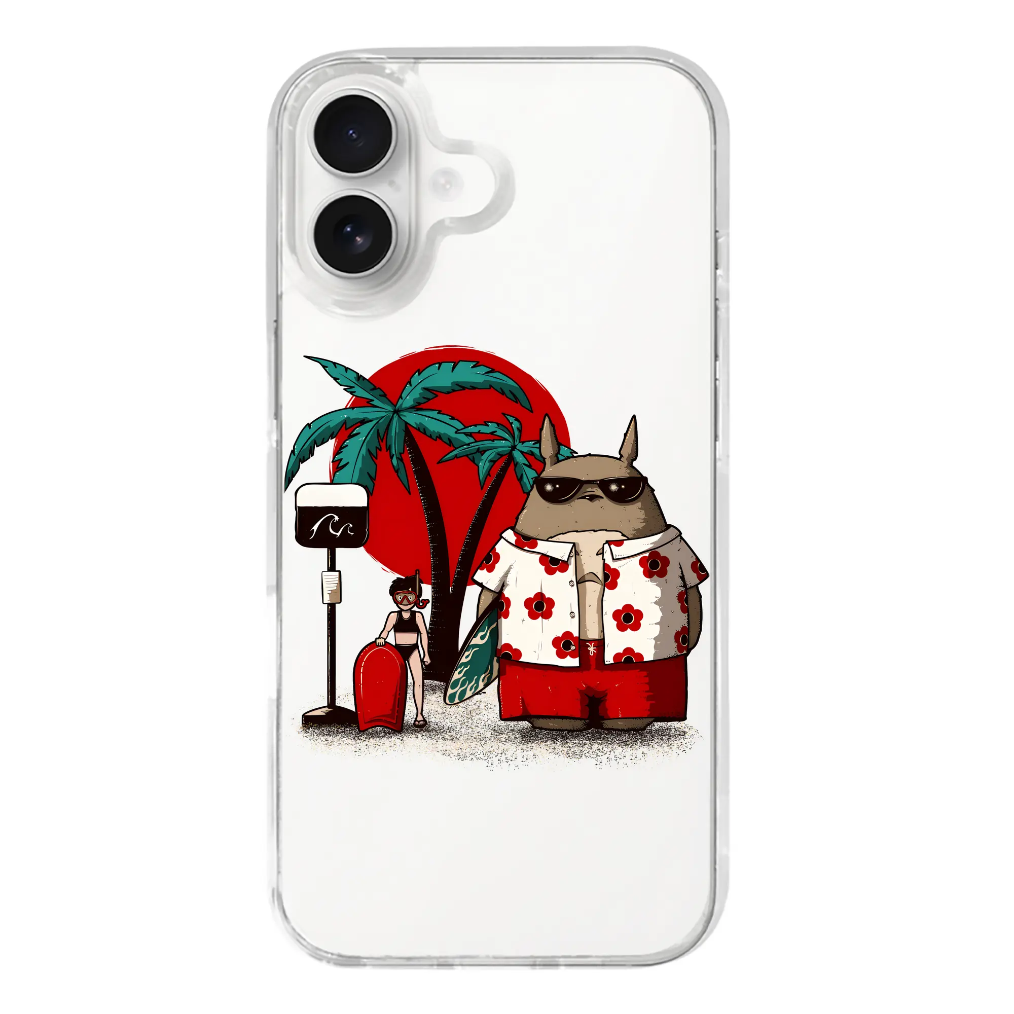 となりのトトロ グッズ トトロ - iPhone 17シリーズ 透明スマホケース – 薄型・耐衝撃・精密フィット保護カバー